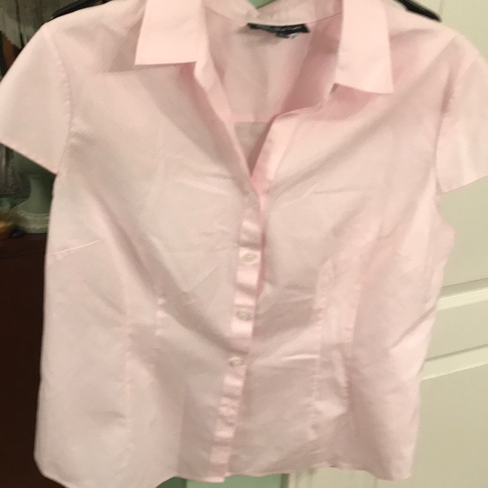 Pale pink fitted blouse